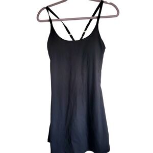 IUGA‎ M Tennis Dress Built in Bodysuit Black Athletic Shapewear Shaping NWT